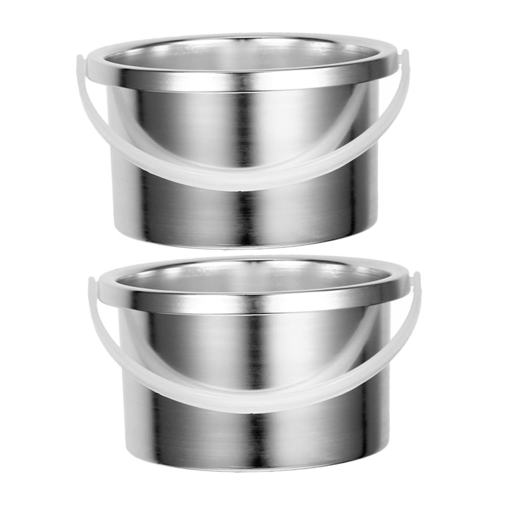 Didiseaon 2pcs Aluminum Wax Melting Pot Hair Removal Wax Warmer Temperature Portable Waxing Bowl for Home and Salon Use