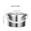 Didiseaon 2pcs Aluminum Wax Melting Pot Hair Removal Wax Warmer Temperature Portable Waxing Bowl for Home and Salon Use view 2