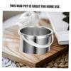 Didiseaon 2pcs Aluminum Wax Melting Pot Hair Removal Wax Warmer Temperature Portable Waxing Bowl for Home and Salon Use view 3