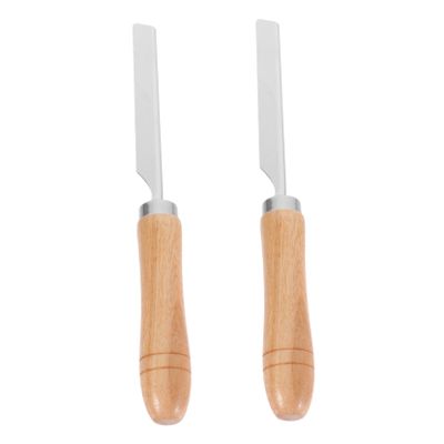PHENOFICE 2pcs Stainless Steel Hair Removal Blades Handle for Kitchen Pig Hair Removal and Grooming Tasks Comfortable Grip and Design