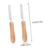 PHENOFICE 2pcs Stainless Steel Hair Removal Blades Handle for Kitchen Pig Hair Removal and Grooming Tasks Comfortable Grip and Design view 2