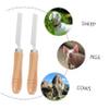 PHENOFICE 2pcs Stainless Steel Hair Removal Blades Handle for Kitchen Pig Hair Removal and Grooming Tasks Comfortable Grip and Design view 4