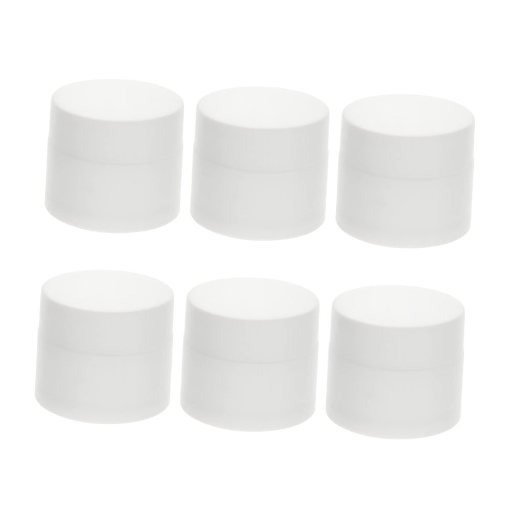 PLAFOPE 20pcs Double-layer Makeup Storage Jars for Creams and Lotions Refillable Cosmetic Containers with Wide Mouth Safe and Durable for Travel and Crafting