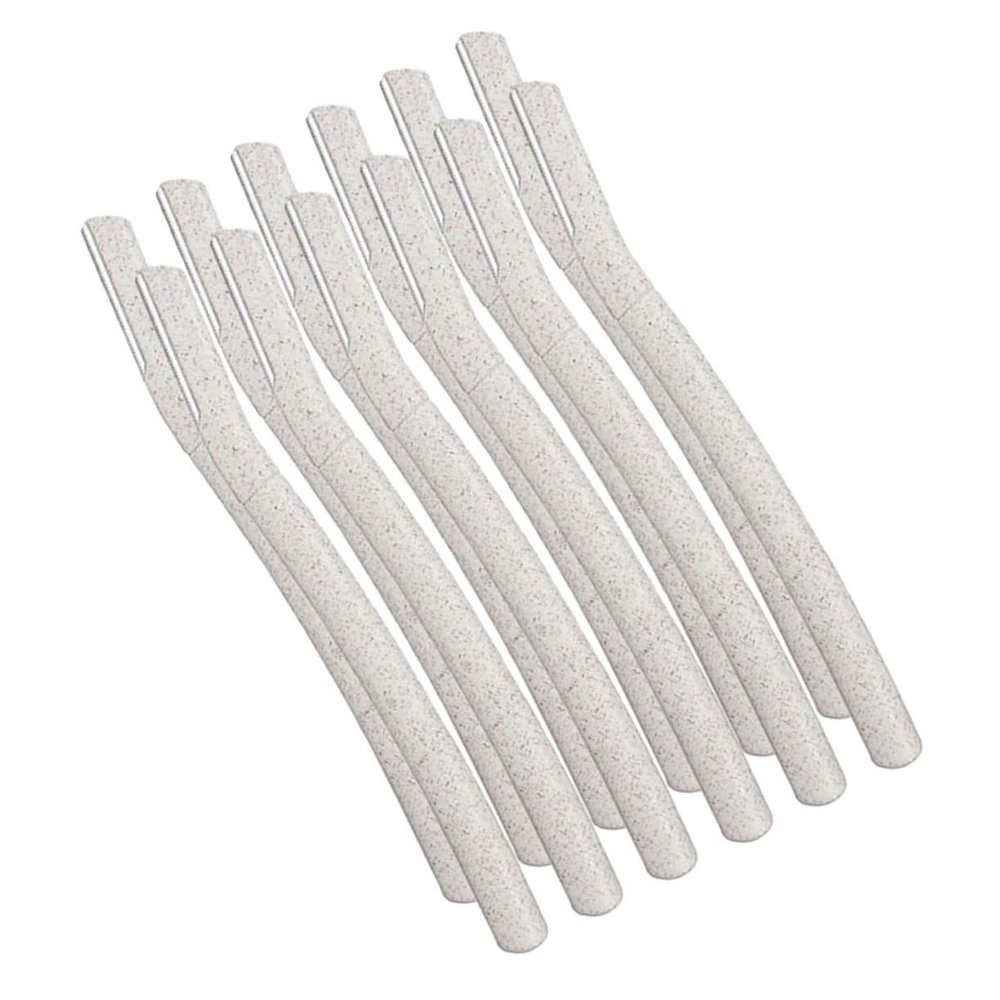 IWOWHERO 12pcs Stainless Steel Eyebrow Razor for Women Men Facial Hair Trimmer Hair Shaper Makeup Tool Kit
