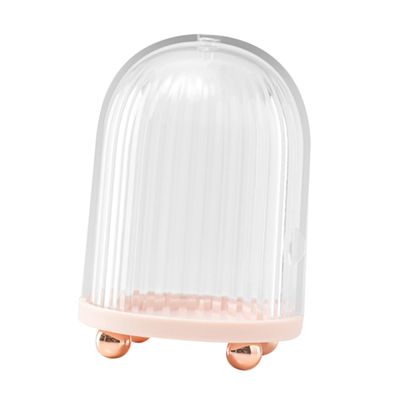 NULYLU Makeup Sponge Holder Durable Powder Puff Container for Beauty Sponges Elegant Design Makeup Storage Box for Women and Girls Pink