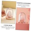 NULYLU Makeup Sponge Holder Durable Powder Puff Container for Beauty Sponges Elegant Design Makeup Storage Box for Women and Girls Pink view 2