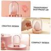 NULYLU Makeup Sponge Holder Durable Powder Puff Container for Beauty Sponges Elegant Design Makeup Storage Box for Women and Girls Pink view 3