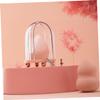 NULYLU Makeup Sponge Holder Durable Powder Puff Container for Beauty Sponges Elegant Design Makeup Storage Box for Women and Girls Pink view 4