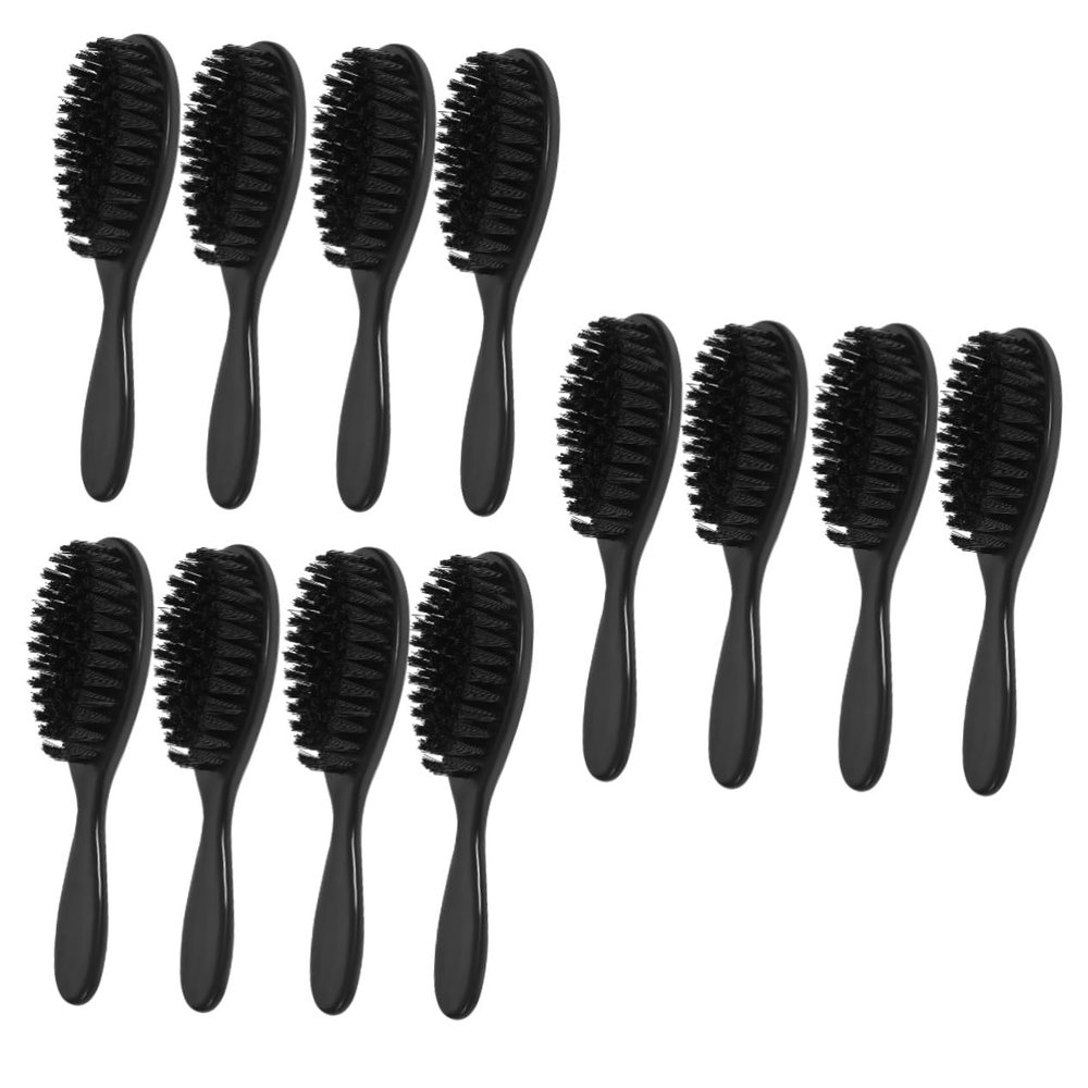 MERRYHAPY 12pcs Men's Beard Brush Gentle Bristles for Beard Grooming Portable Hair Brush Neck Duster Tool for for Barbershop Personal Use