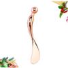 FOYTOKI Metal Scoop for under Eye Care Eye Fatigue Relief Beauty Spatula for Skincare Makeup Removal view 2