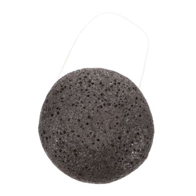 SKISUNO Facial Exfoliating Sponge Pads for Gentle Makeup Removal and Deep Cleansing Reusable Black Sponges for Daily Skin Care and Pore Cleansing