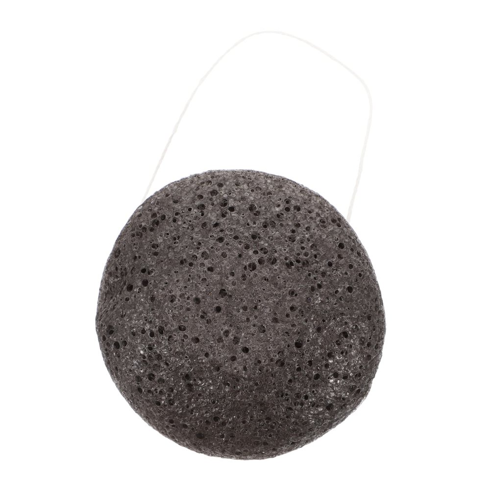 SKISUNO Facial Exfoliating Sponge Pads for Gentle Makeup Removal and Deep Cleansing Reusable Black Sponges for Daily Skin Care and Pore Cleansing