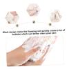 BELLIFFY 5pcs Plant Jute Mesh Soap Bag Shower Soap Saver Pouch Drawstring Light Yellow Soft Exfoliating Material Easy to Use view 2