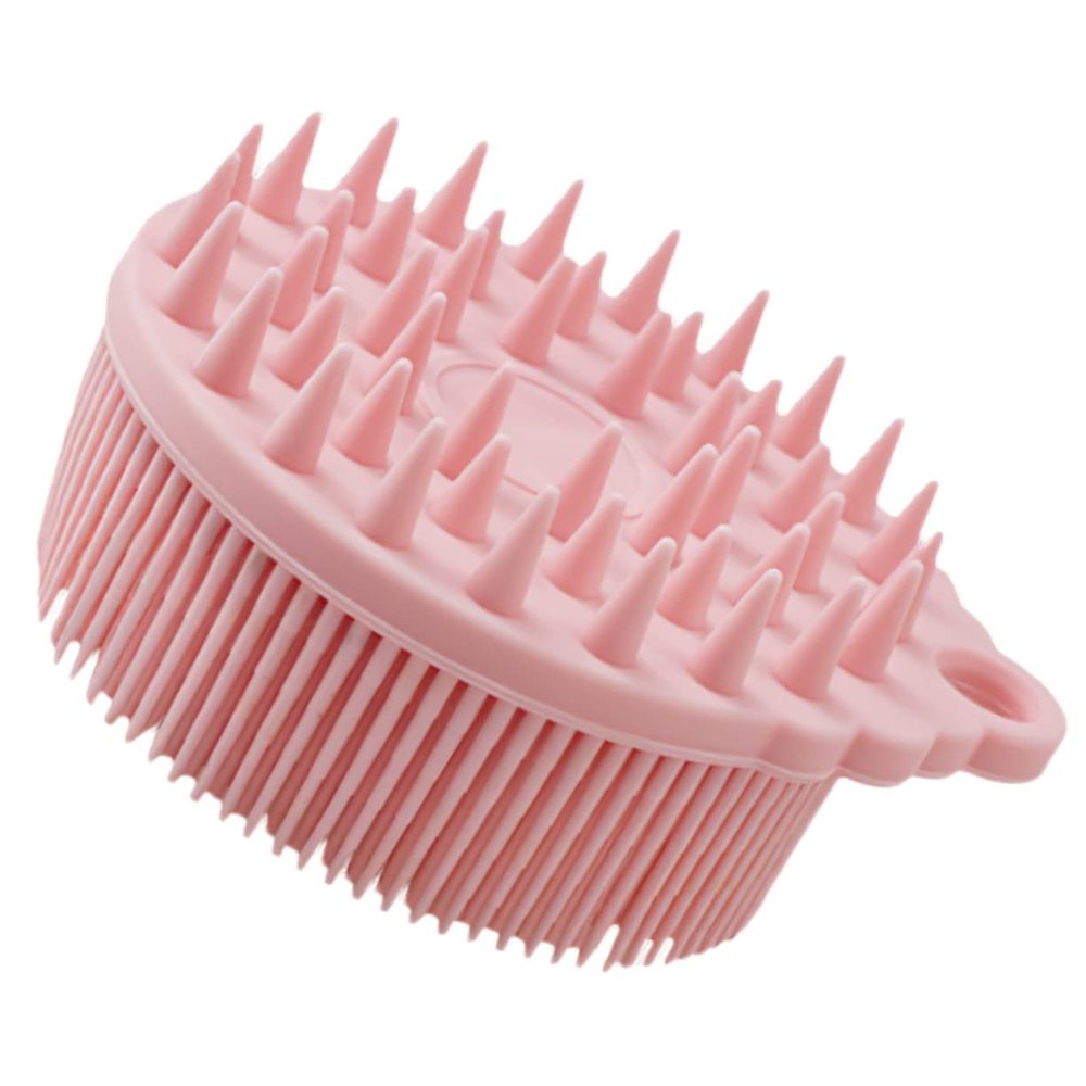 IWOWHERO Multi-use Bath Brush Silicone Shower Scrubber for Boy Girl Soft Hair Washing Tool
