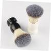 HONMEET 2pcs Ergonomic Shaving Brush Tool Comfortable Bristles for Men for Home Barber Shop Use Effortless Beard view 2