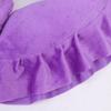 U Shaped Face Massage Pillow with Hole Design Purple Polyester view 3