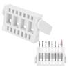 16pcs Rhombus Small Magnetic Needle Set with Stand for Physics Experiments, Teaching Instrument for Demonstrating Magnetic Fields and Current Direction in Schools and Labs (White) view 3