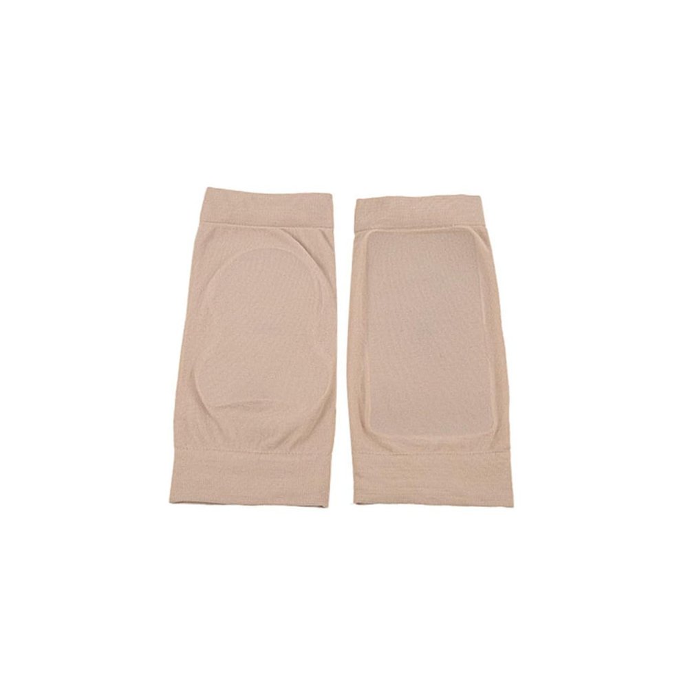 COLLBATH 1pair Sebs Breathable Heel Sleeves for Cracked Heels and Ankle Support Moisturizing Open Toe Protector Short Design Khaki for Men and Women