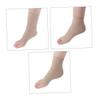 COLLBATH 1pair Sebs Breathable Heel Sleeves for Cracked Heels and Ankle Support Moisturizing Open Toe Protector Short Design Khaki for Men and Women view 3