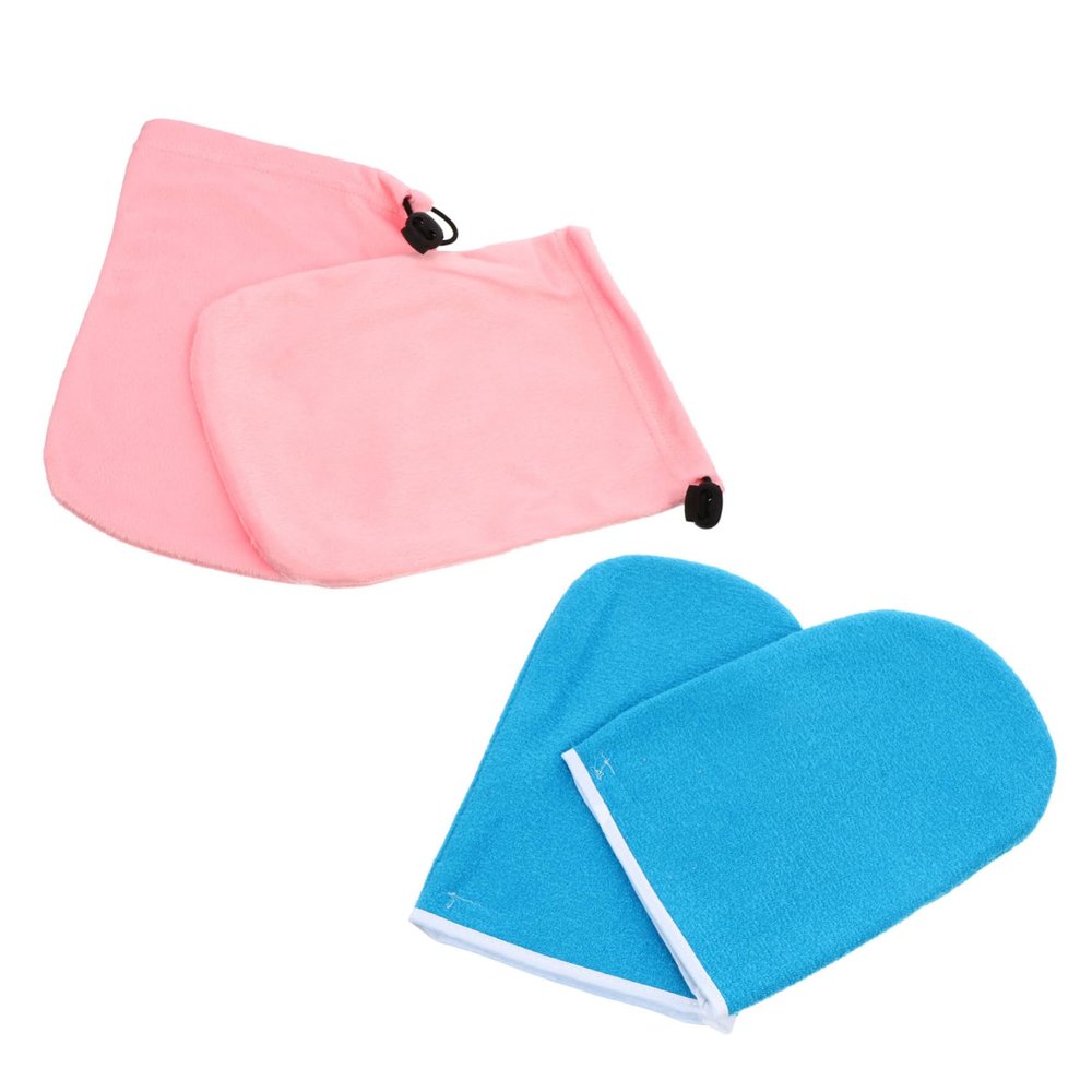 FOYTOKI 2pcs Paraffin Wax Mittens for Hand Therapy Spa Women Winter Gloves Heat for Hand Therapy Equipment Random Style