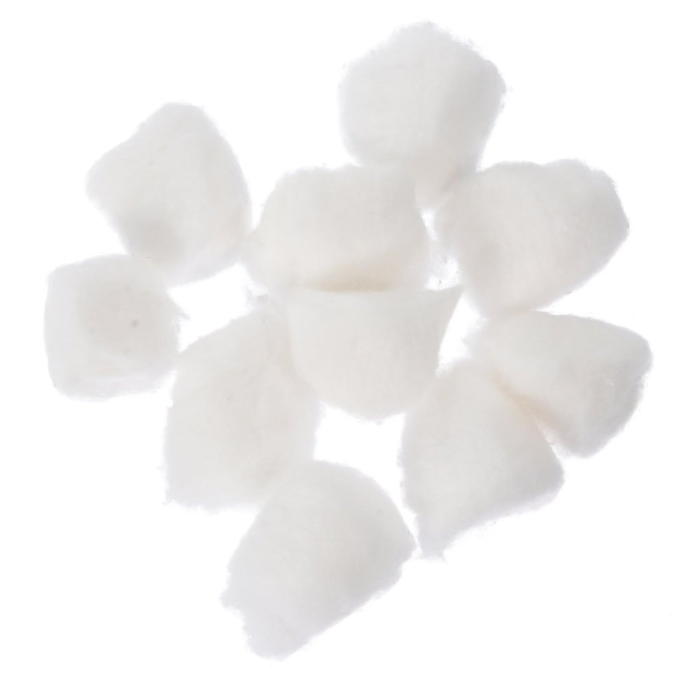 WOONEKY 12bags Non Medical Cotton Absorbent First Aid Supplies for Home Use for Cosmetic Applications and Cleaning Needs Cotton Per Bag Lightweight and Portable