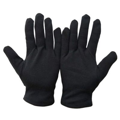 CANIGHT 12pairs Moisturizing Cotton Gloves for Protection Touching Gloves Durable and Comfortable for Gardening Cleaning and Jewelry Handling s Black