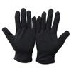 CANIGHT 12pairs Moisturizing Cotton Gloves for Protection Touching Gloves Durable and Comfortable for Gardening Cleaning and Jewelry Handling s Black view 1