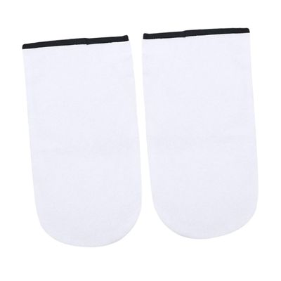 Gogogmee 2pairs Paraffin Wax Gloves for Hand Treatment Insulated Mitts for Moisturizing Heat Therapy Spa Gloves Soft Blend White