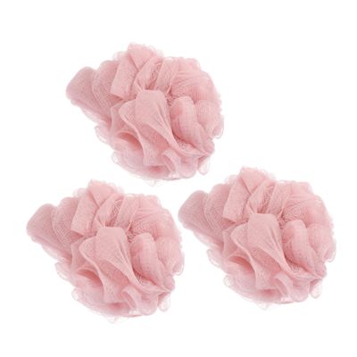 SKISUNO 3pcs Soft Exfoliating Bath Gentle Skin Cleaning Shower Scrubbers for Body Exfoliation for Back Cleaning and Shower Gel Savings Pe Mesh Design