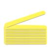 12pc ALAZCO Yellow Professional Nail File 240/240 Grit Double Sided Manicure Emery Foam Board Salon Pro DIY Washable Reuseable Natural Nails Acrylic Gel Press-On Travel TSA Friendly view 1