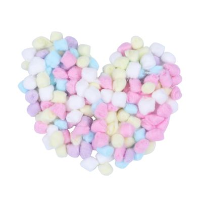 FRCOLOR 1bag Cotton Balls for Makeup and Facial Care Soft and Absorbent Pure Cotton for Home and Salon Use Gentle Skin Resealable Packaging