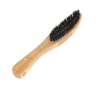 VINTORKY 2pcs Men Bristle Beard Brush Portable Styling Facial Brush Long Handle Shaver Accessory Beard Oil Applicator for Club