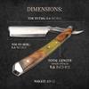Naked Armor Griflet Straight Razor - Shave Ready Japanese Stainless Steel Straight Razors for Men with Sandalwood Scale, Case Included, Close Shave view 2