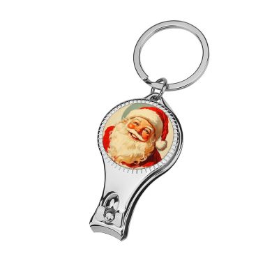 Vintage Santa Claus Illustrations Nail Clippers Toenail Clipper Cutters Christmas Professional Nail Trimmer Nail Cuticle Cutter for Women Men