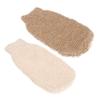 MUSISALY 2pcs Jute Woven Scrub Bath Gloves Exfoliating Body Scrubber for Smooth Skin for Bathing Natural Material Practical Lightweight Design view 1