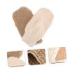 MUSISALY 2pcs Jute Woven Scrub Bath Gloves Exfoliating Body Scrubber for Smooth Skin for Bathing Natural Material Practical Lightweight Design view 2