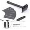 WOONEKY 2sets Men Safety Razor Kit Double-edge Razor Blades Manual Shaving Cutter for Beard Face Leg Travel view 2