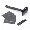 WOONEKY 2sets Men Safety Razor Kit Double-edge Razor Blades Manual Shaving Cutter for Beard Face Leg Travel view 4