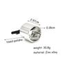 VINTORKY Fashion Metal Cylinder Hair Ring 3pcs Hair Bands Ponytail Holders Silver for Women Girls view 2