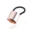 VINTORKY Fashion Metal Cylinder Hair Ring 3pcs Hair Bands Ponytail Holders Silver for Women Girls view 3