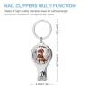 Dinosaur Holding Christmas Presents Nail Clippers Toenail Clipper Cutters Christmas Trees and Red Birds Professional Nail Trimmer Nail Cuticle Cutter for Women Men view 2