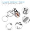 Dinosaur Holding Christmas Presents Nail Clippers Toenail Clipper Cutters Christmas Trees and Red Birds Professional Nail Trimmer Nail Cuticle Cutter for Women Men view 3