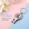 Dinosaur Holding Christmas Presents Nail Clippers Toenail Clipper Cutters Christmas Trees and Red Birds Professional Nail Trimmer Nail Cuticle Cutter for Women Men view 4