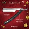 Naked Armor Elyan Straight Razor - Shave Ready Japanese Steel Straight Razors for Men with Resin Scale, Case Included, Close Shave view 2