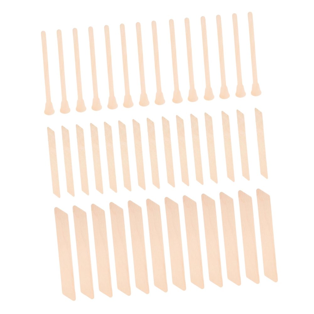 TOVINANNA 150pcs Irregular Wax Wands for Body Hair Removal Safe Smooth Surface Applicators for Creams and Lotions Women Daily Grooming Needs