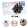 Healeved 4pcs Bath Shower Ball Bamboo Charcoal Loofah Sponges Exfoliating Shower Bubble Ball Tub Scrubber Travel Friendly view 3