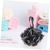Healeved 4pcs Bath Shower Ball Bamboo Charcoal Loofah Sponges Exfoliating Shower Bubble Ball Tub Scrubber Travel Friendly view 4