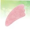 COLLBATH Natural Jade Scraping Massage Tool 2-Piece Set for Eye and Pink Powder Crystal Gua Sha Scraper for Facial Massage view 3