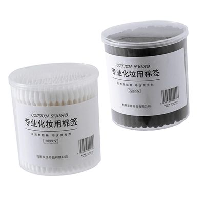 LALADEFIEE 400pcs Reusable Double-head Cotton Swabs for Makeup Absorbent Cotton Stick Swabs for Home Travel