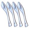 WOONEKY 4pcs Facial Moisturizer Spoons Metal Eye Cream Scoop Tool for Skin Care view 1